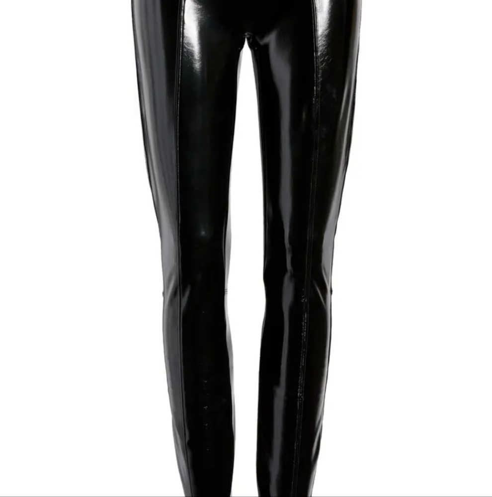 Faux patent leather spanx